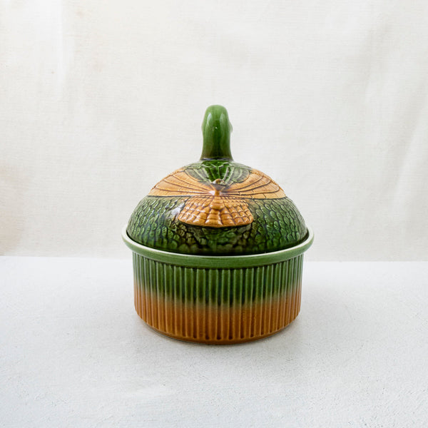 Majolica Duck Terrine