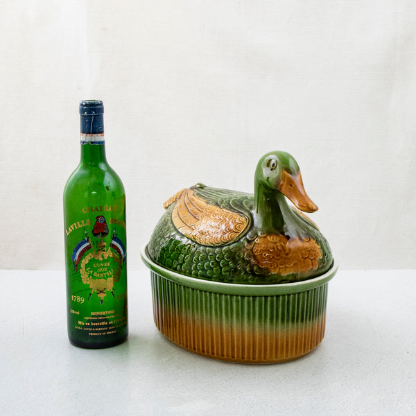 Majolica Duck Terrine