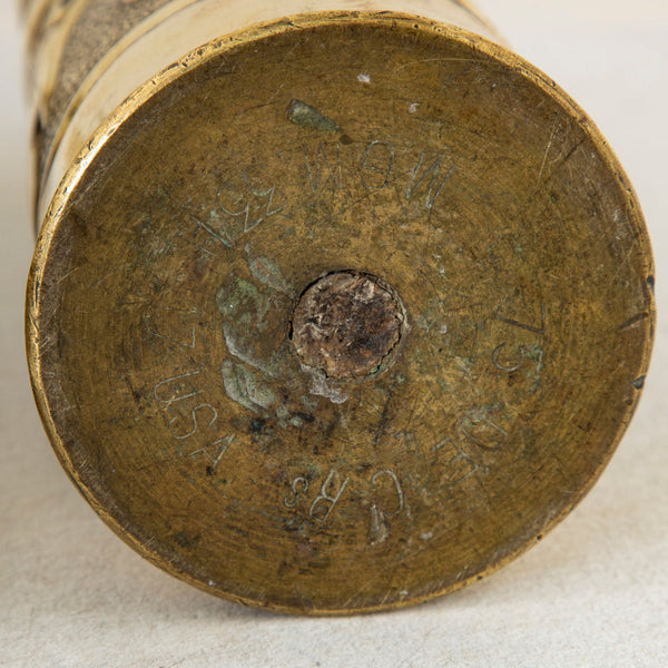 Pair of Trench Art Vases