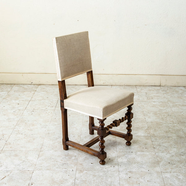 Set of Four Walnut Side Chairs