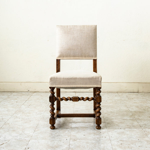 Set of Four Walnut Side Chairs