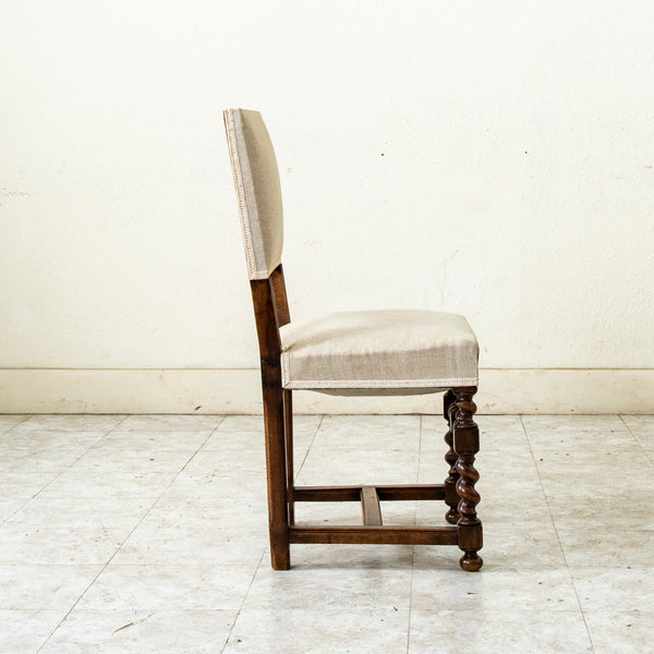 Set of Four Walnut Side Chairs