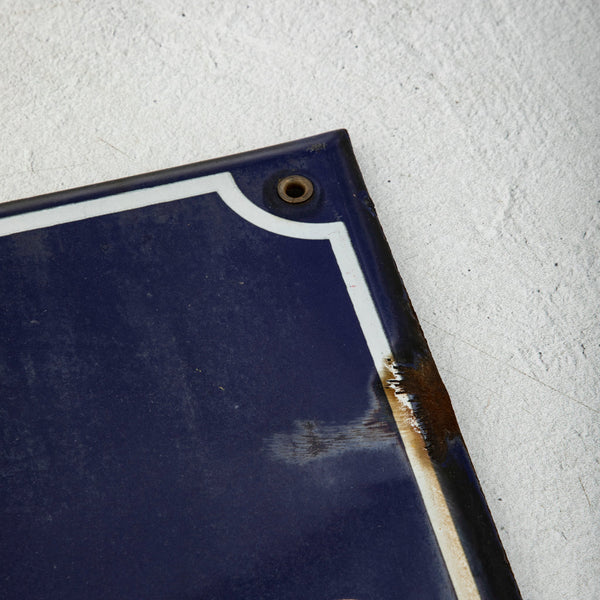 Enameled Street Sign