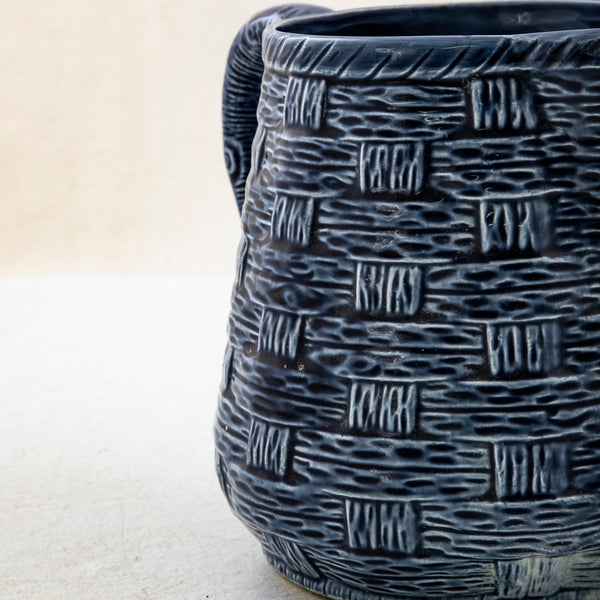 Blue Majolica Pitcher