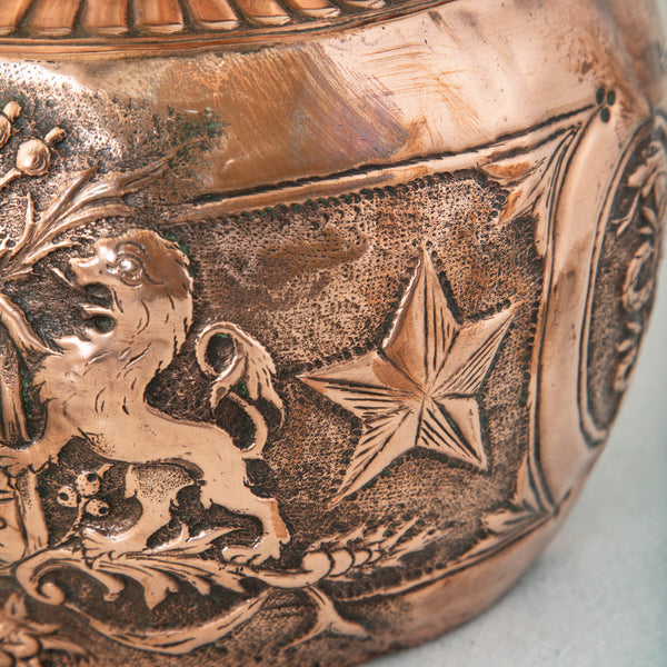 Copper Repousse Tea Kettle