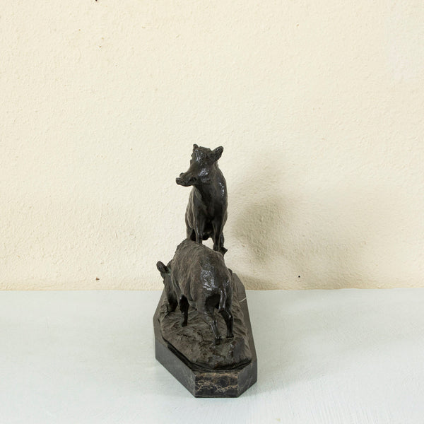 Bronze Wild Boar Sculpture
