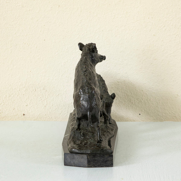 Bronze Wild Boar Sculpture