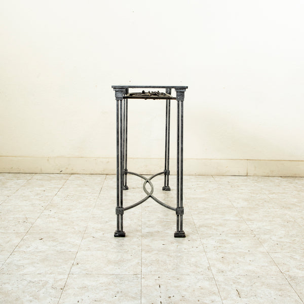 Iron and Glass Console Table