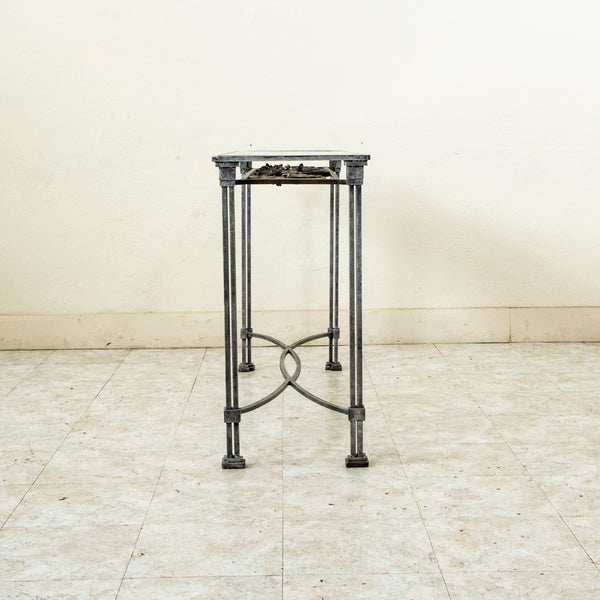 Iron and Glass Console Table