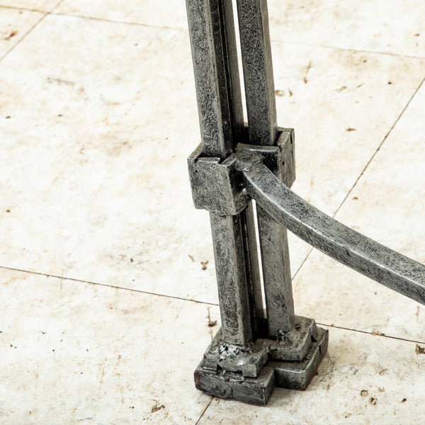 Iron and Glass Console Table