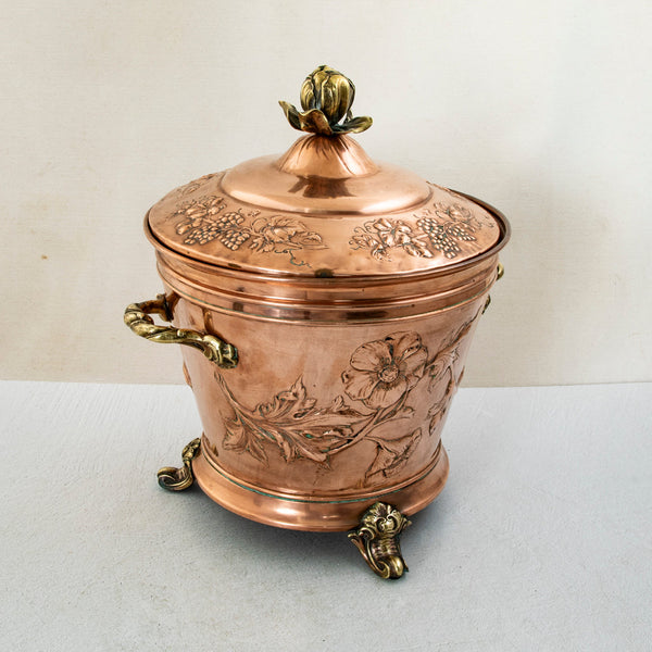 Art Nouveau Copper Pot