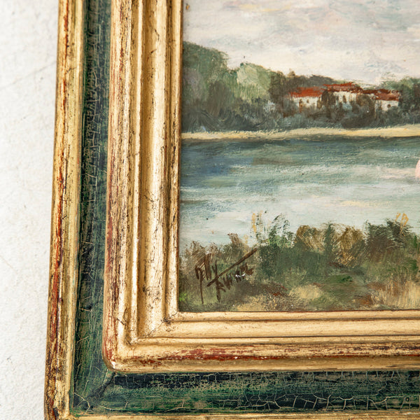 Set of Four Oil Paintings