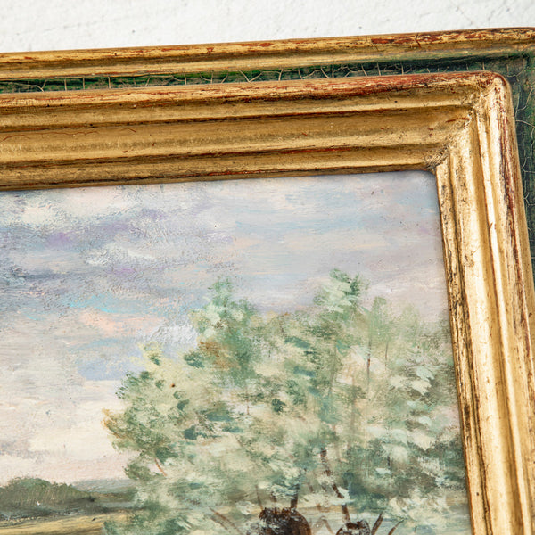 Set of Four Oil Paintings