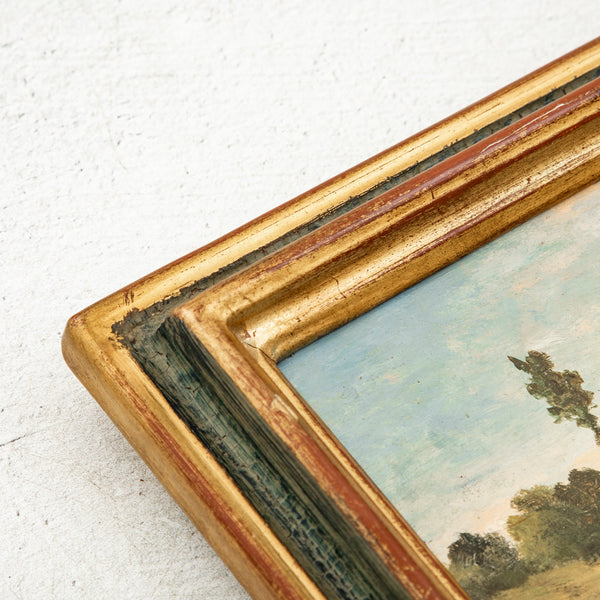 Set of Four Oil Paintings