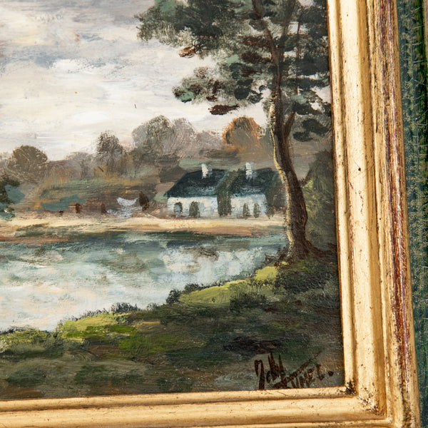 Set of Four Oil Paintings