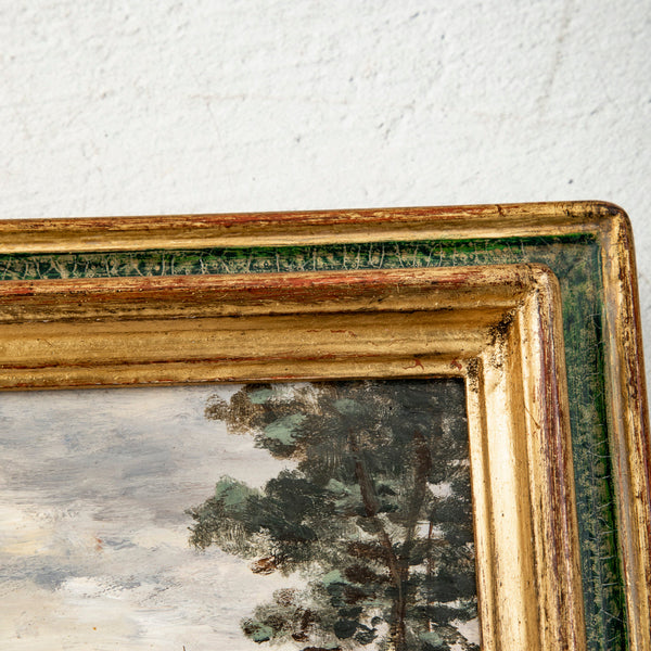 Set of Four Oil Paintings