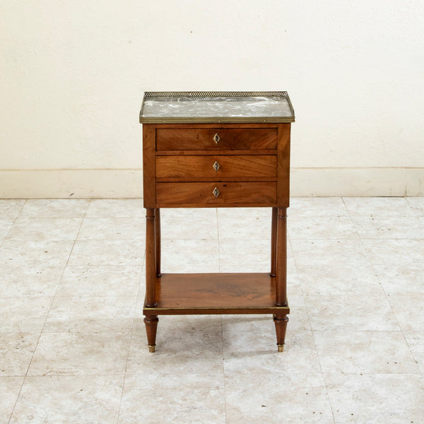 Directoire Walnut Nightstand