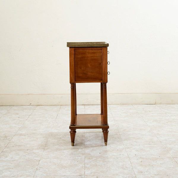 Directoire Walnut Nightstand