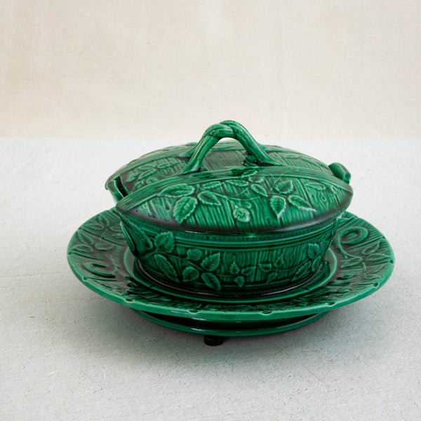Green Majolica Dish