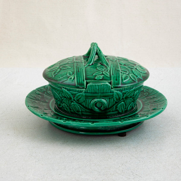 Green Majolica Dish