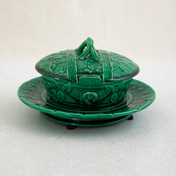 Green Majolica Dish