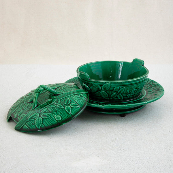 Green Majolica Dish