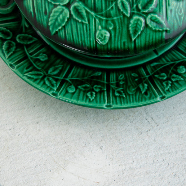 Green Majolica Dish