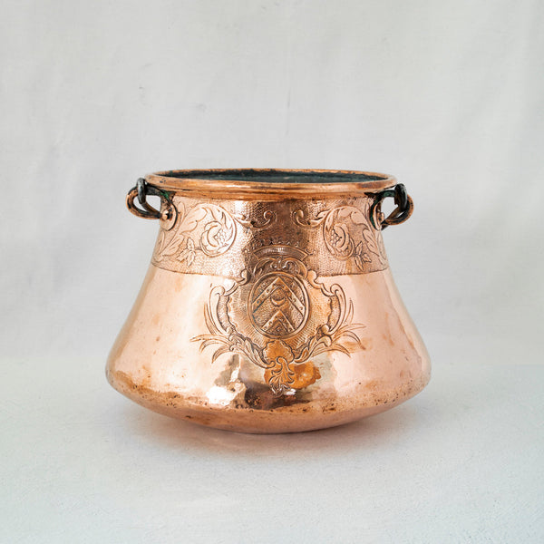 Copper Repousse Bucket