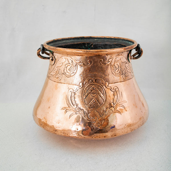 Copper Repousse Bucket
