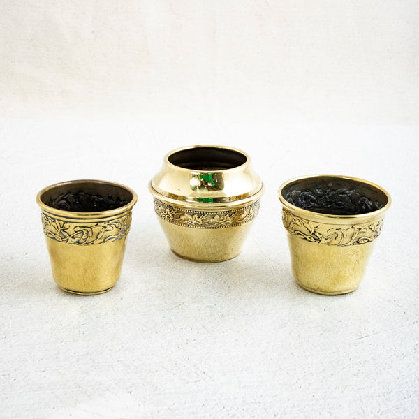 Petite Brass Cachepot