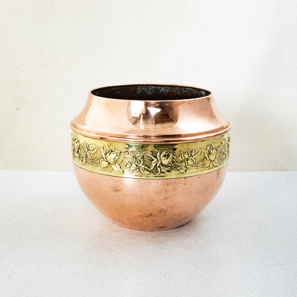 Copper and Brass Cachepot