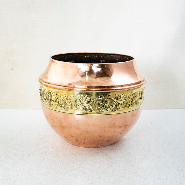 Copper and Brass Cachepot