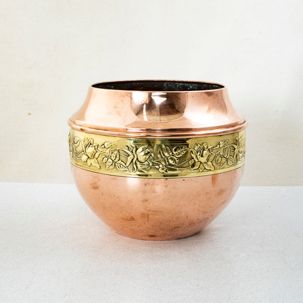Copper and Brass Cachepot