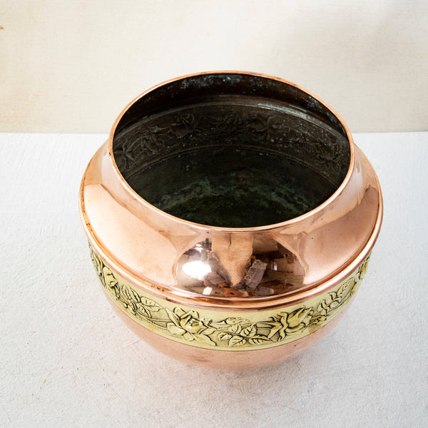 Copper and Brass Cachepot