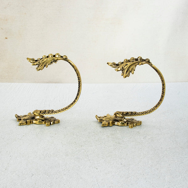 Pair of Large Bronze Hooks