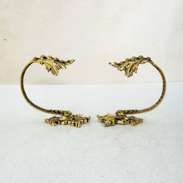 Pair of Large Bronze Hooks