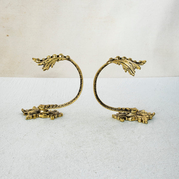 Pair of Large Bronze Hooks