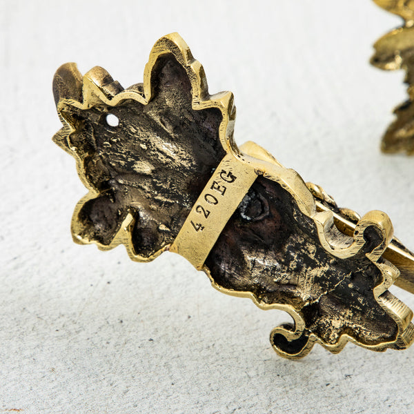 Pair of Large Bronze Hooks