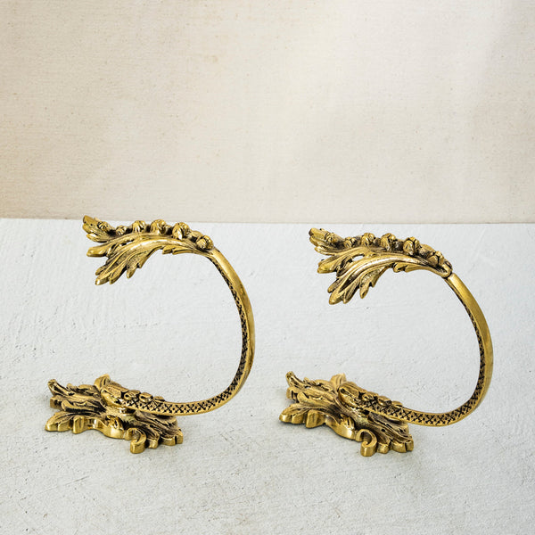 Pair of Large Bronze Hooks