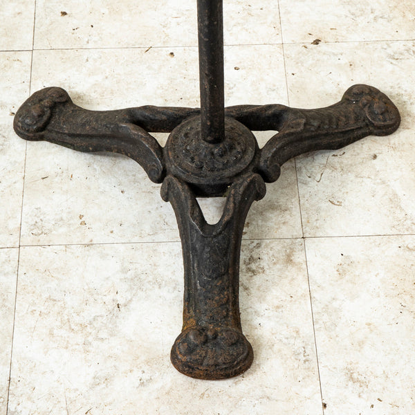 Iron and Marble Bistro Table