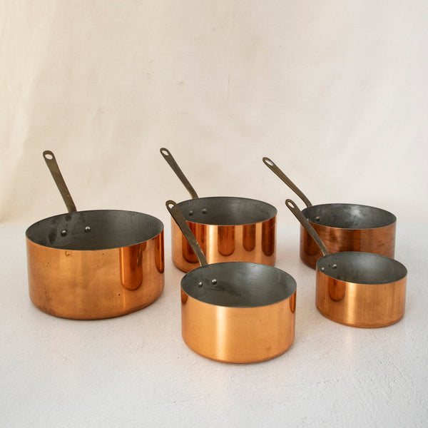 Set of Copper Pots