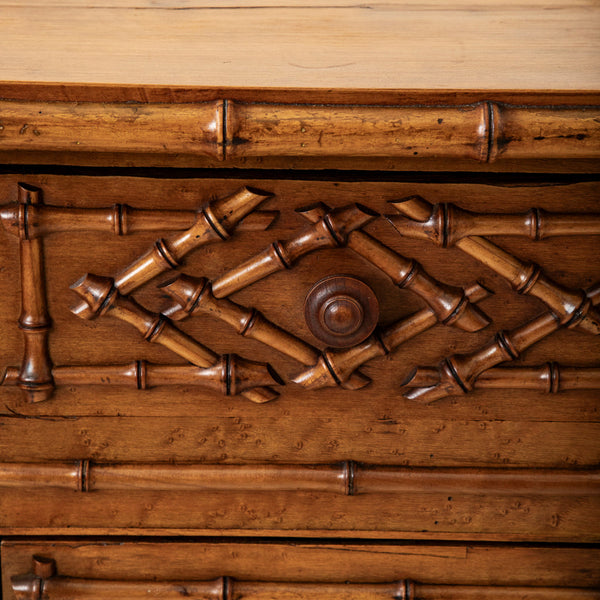 Faux Bamboo Chest of Drawers