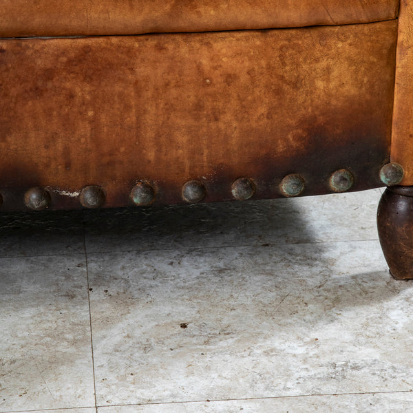 Pair of Leather Club Chairs