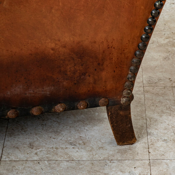 Pair of Leather Club Chairs