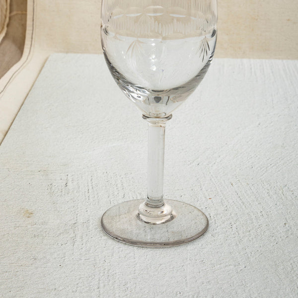Set of Crystal Wine Glasses