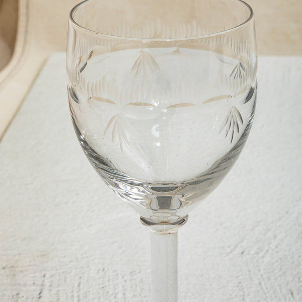 Set of Crystal Wine Glasses