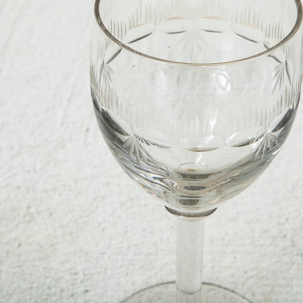 Set of Crystal Wine Glasses