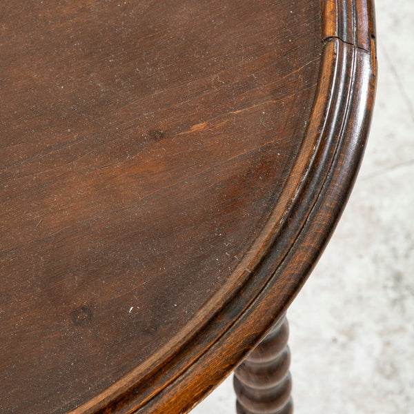 Round Oak Side Table