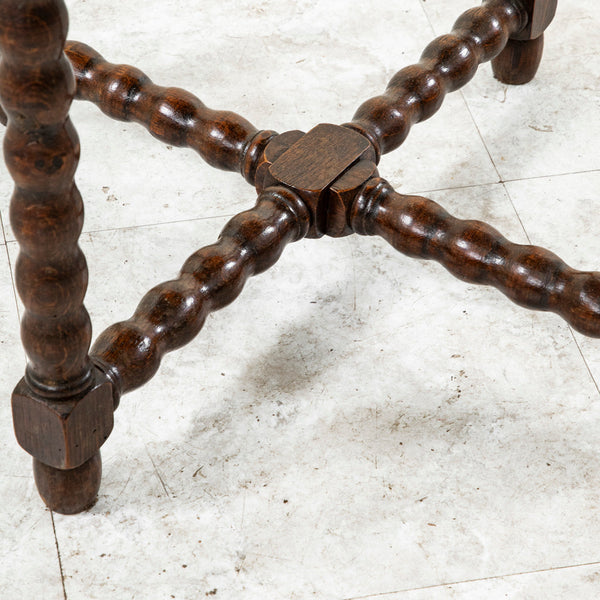 Round Oak Side Table