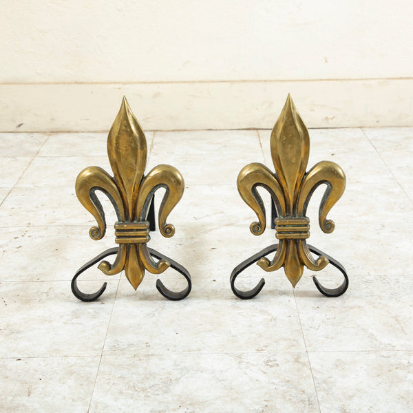 Fleur de Lys Andirons